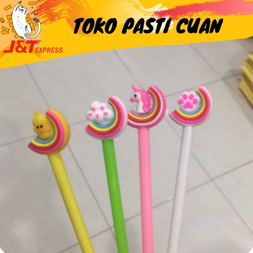 

pulpen gel raibow bird untuk keperluan sekolah anak bisa COD pen lucu pen unik bolpen fancy imut tinta hitam bisa COD termurah