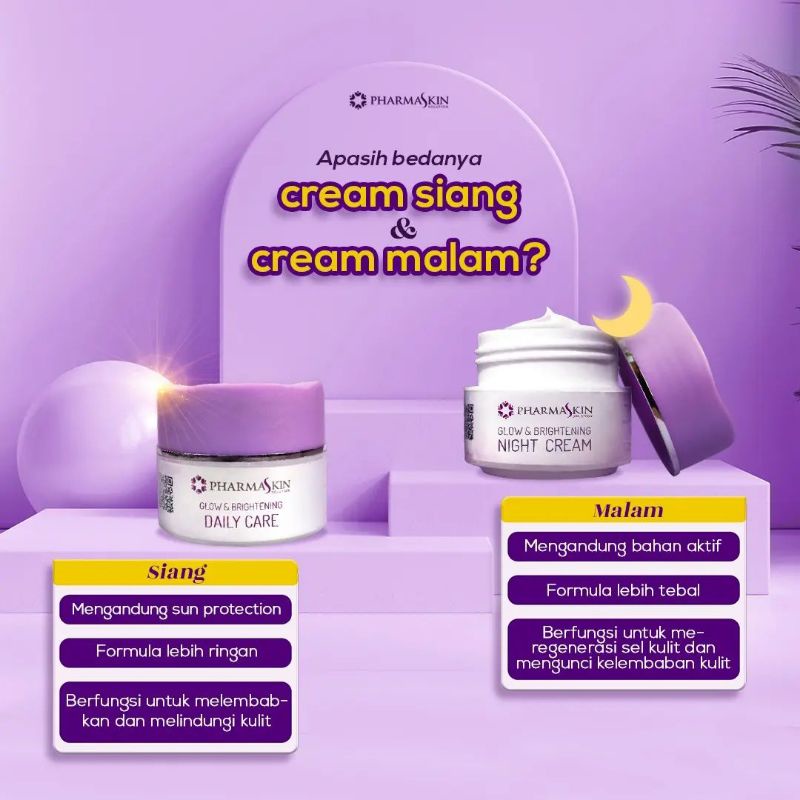 Pharmaskin cream pagi siang dan malam