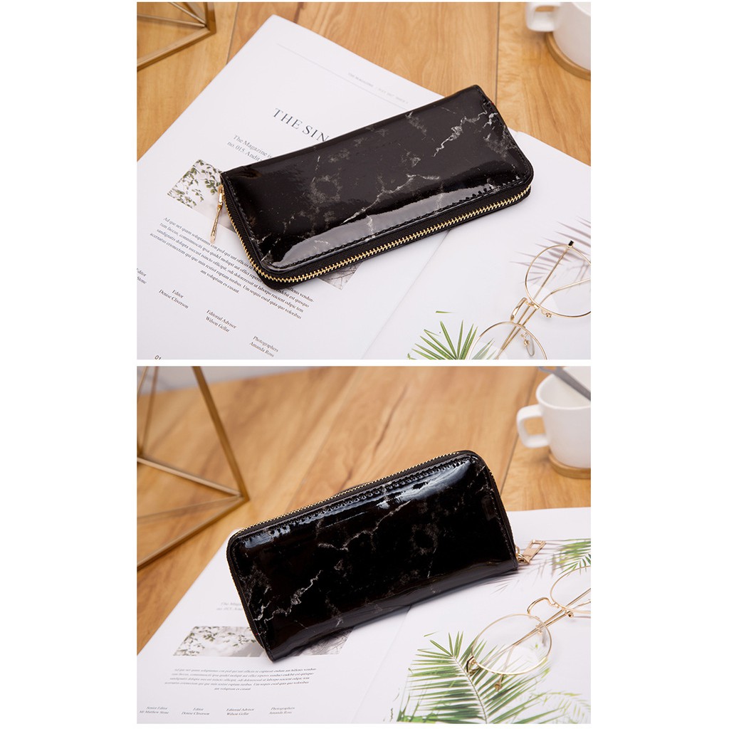 LUXTHER - LONG WALLET MARBLE LEATHER / DOMPET PANJANG / DOMPET WANITA