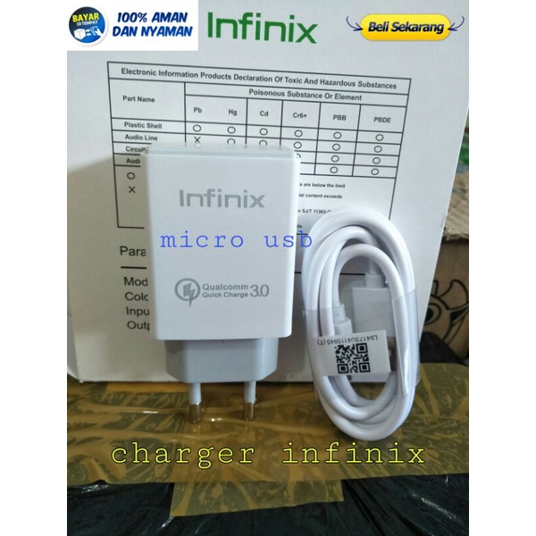 Charger Infinix Hot11play MICRO USB Casan infinix Hot40i Charger infinix Hot30i Casan infinix Hot30 