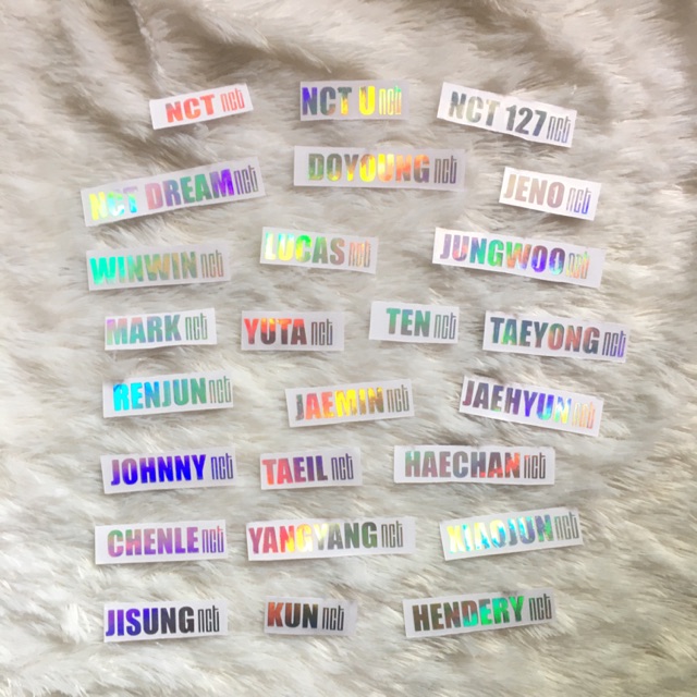 [kstuffind] NCT STICKER HOLOGRAM NCT DREAM NCT127 WAYV STIKER HOLOGRAM KPOP MURAH