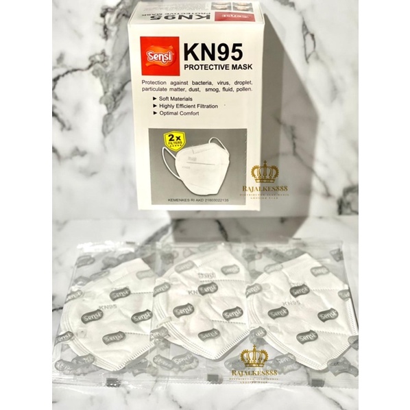 MASKER KN95 SENSI 5 PLY - DOUBLE FILTER 1 BOX ISI 20 PC