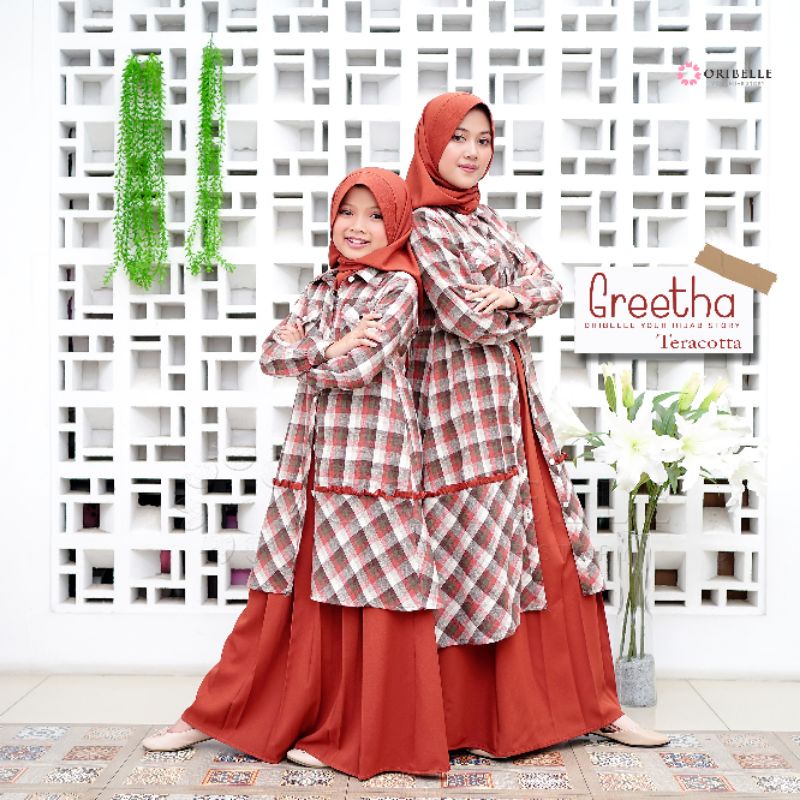 SETELAN ROK &amp; TUNIK• ONE SET TUNIK • GREETHA • ORIBELLE READY