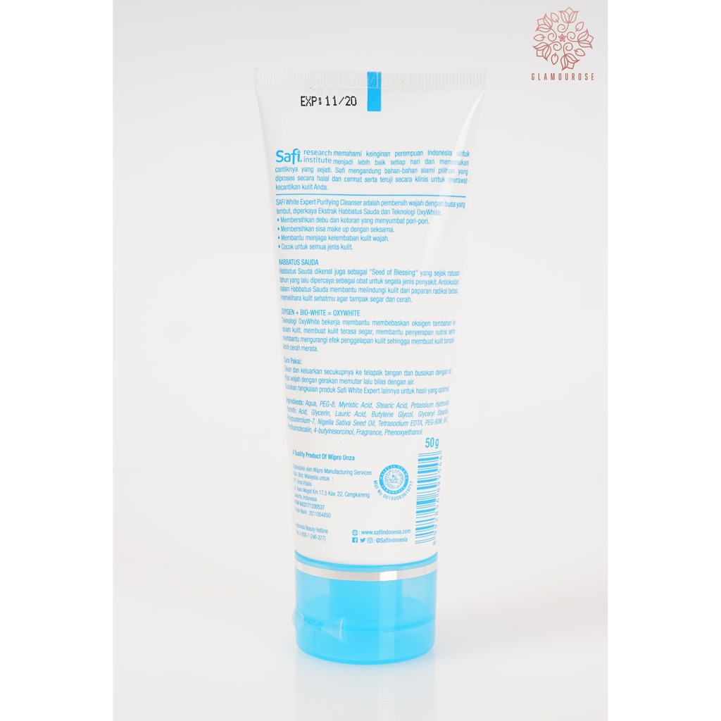 ❤️Glamouroseshop❤️ Safi White Expert Purifying Cleanser Perfectly Bright 50gr (SMALL)