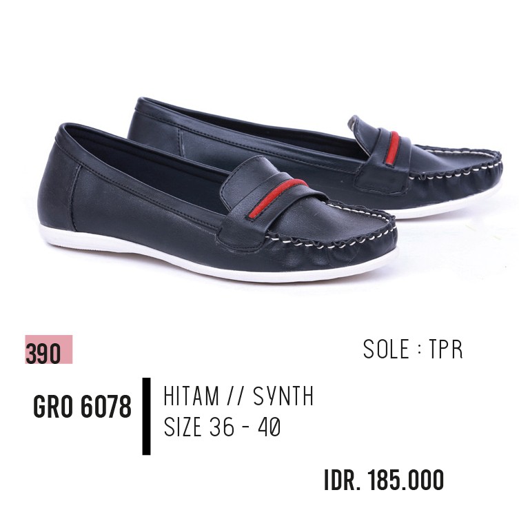 sepatu flat wanita,sepatu flat cewek,flat shoes GRO 6078