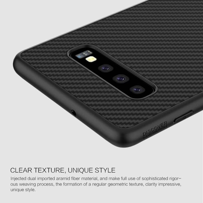 Hard Case SAMSUNG Galaxy S10 Nillkin Synthetic Fiber Carbon Casing Original