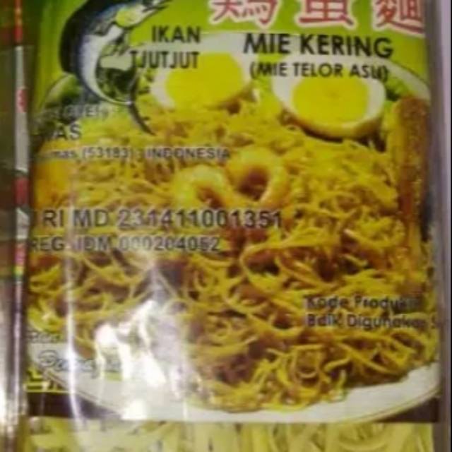 

Mi kering cap ikan tjutjut