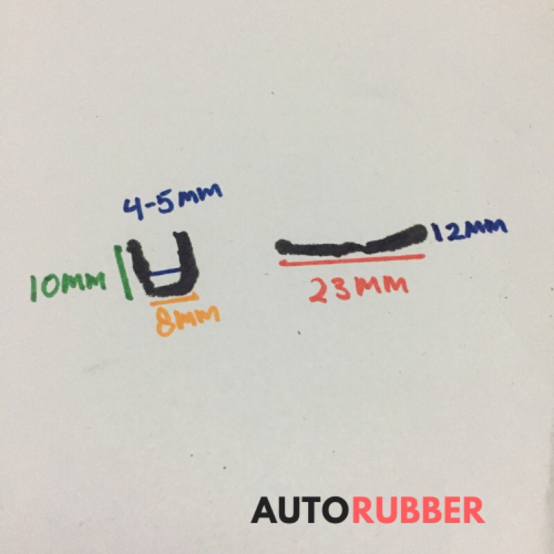 Karet Rel Kaca Geser Mobil Beludru Window Channel Run Glass Kecil