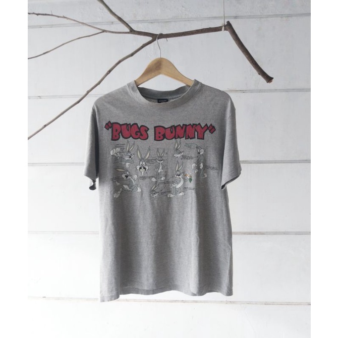 Kaos kartun Looney Tunes bugs bunny warner bros vintage second ©1996 single