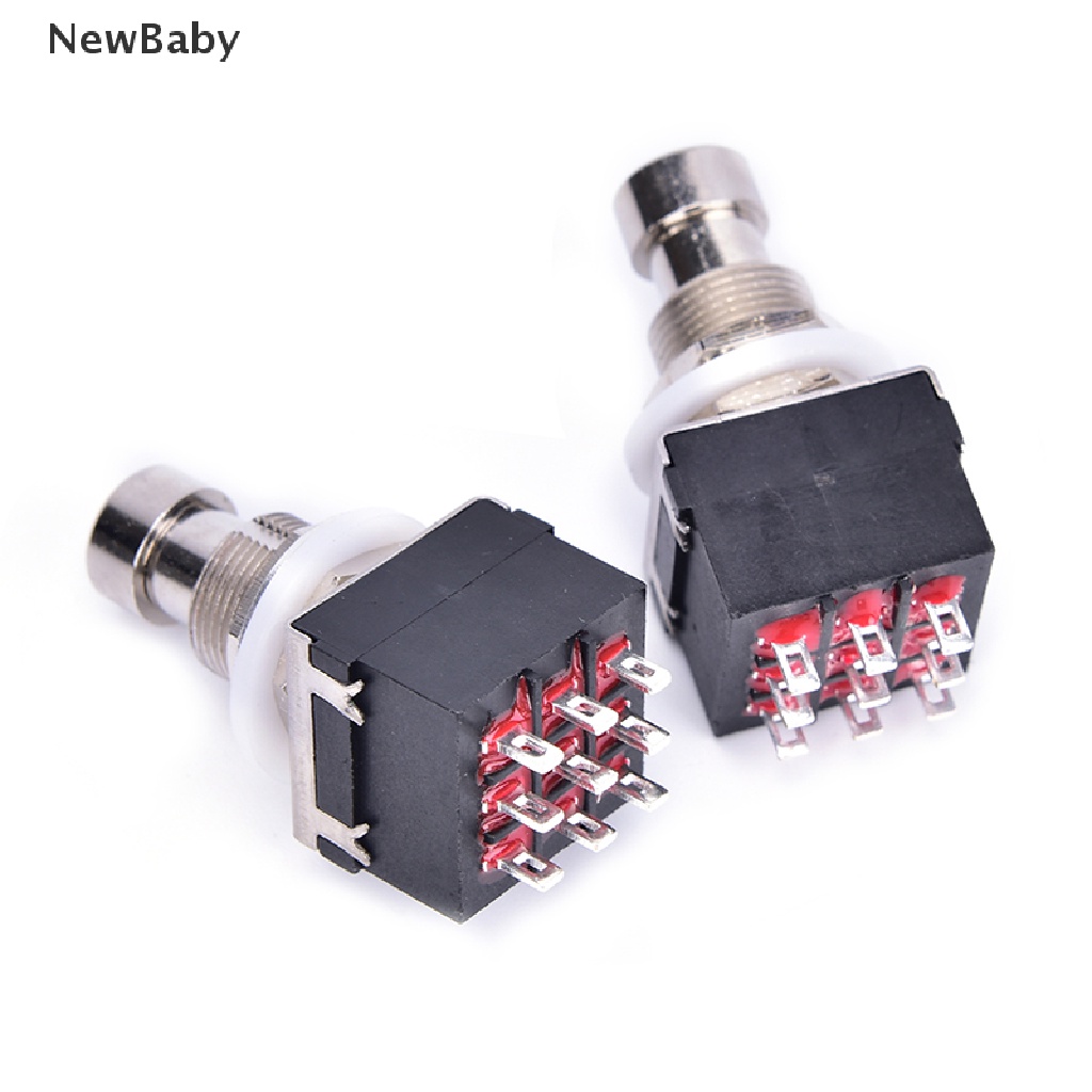 NewBaby 5 pcs 3PDT 9-Pin Guitar Effects Stomp Switch Pedal Box Foot Metal True Bypass ID