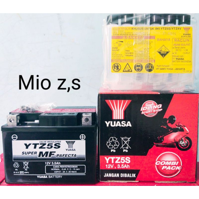 AKI YUASA TYPE YTZ5S UNTUK MOTOR YAMAHA MIO Z, S