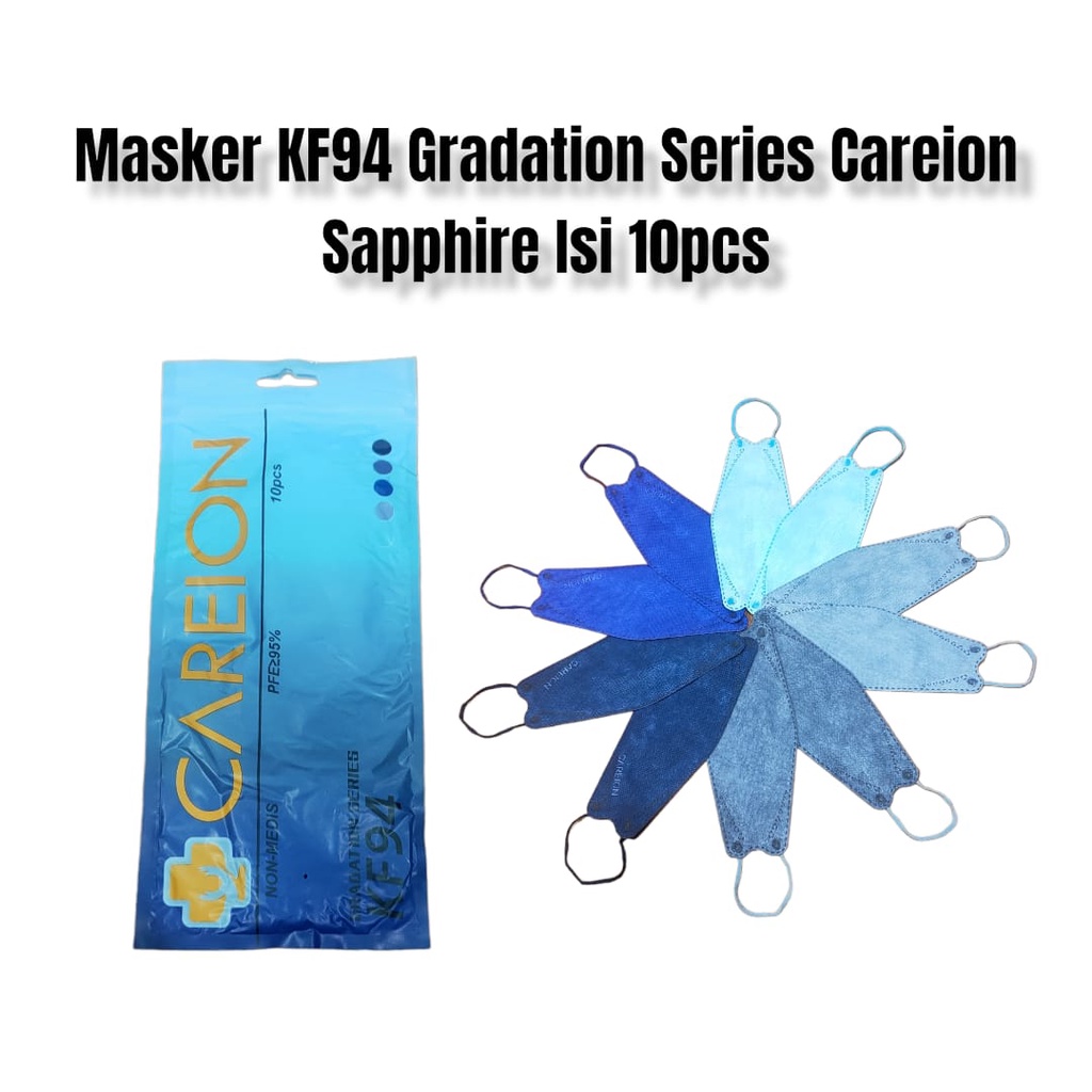 MASKER KF94 SERIES GRADATION 4PLY ISI 10 PCS NEW EARLOOP FACE MASK