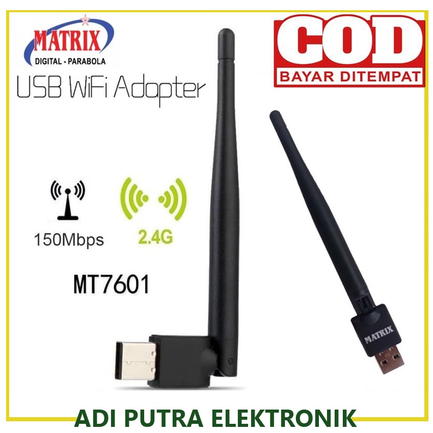 Matrix Wifi Dongle Usb MT7601 untuk Set Top Box DVBT2, support Matrix Apple, Evinix, Tanaka, Venus, Goldsat revo , Superhd, Evercoss dll