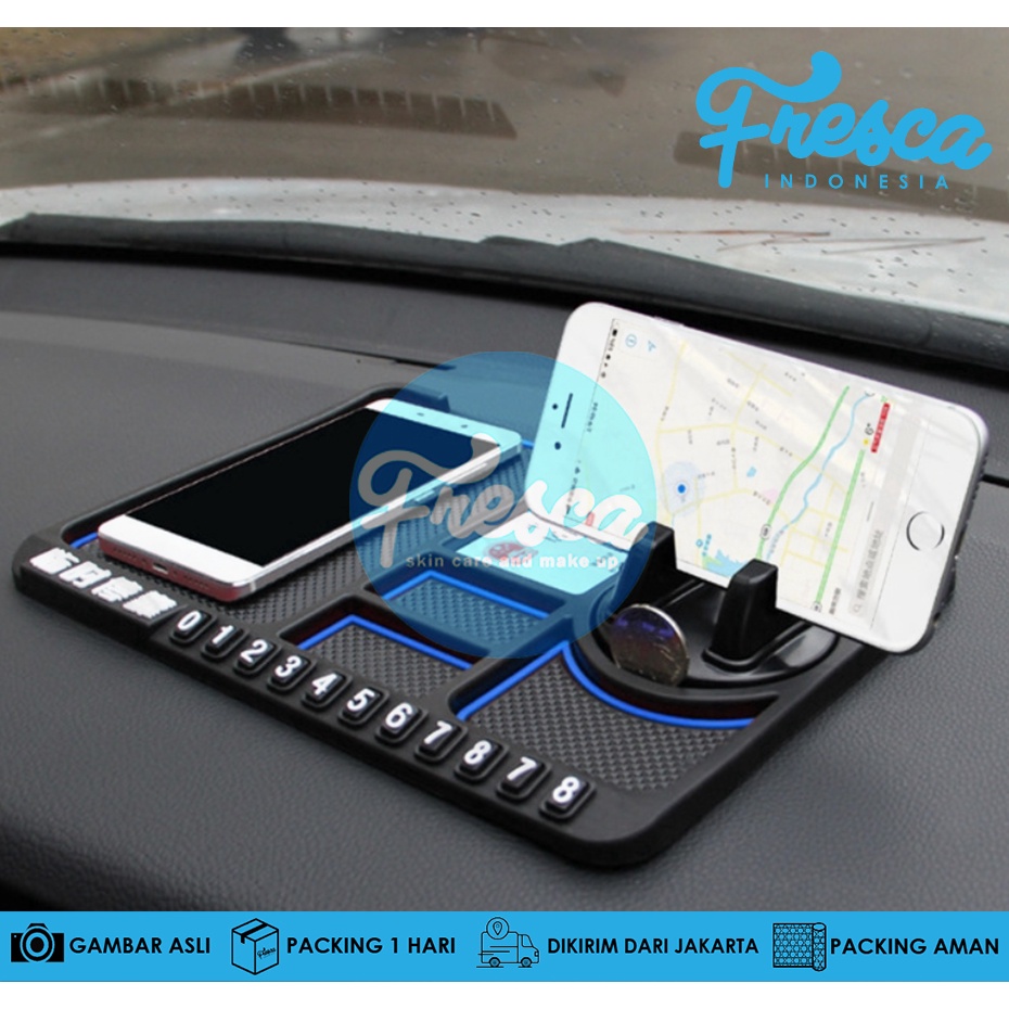 Anti Slip Mobil + Mounting Handphone Mobil Multifungsi Dasboard / Holder HP Car Organizer Papan