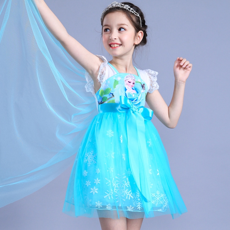 dress frozen anak