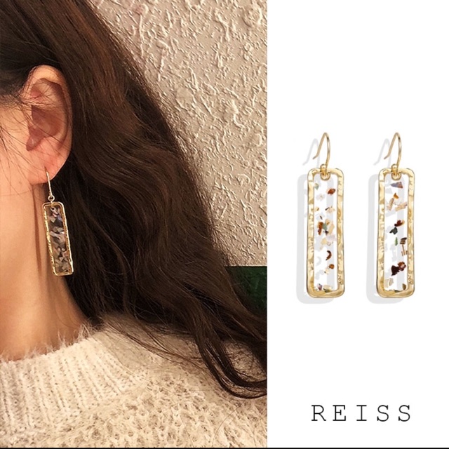 Anting import lapis emas