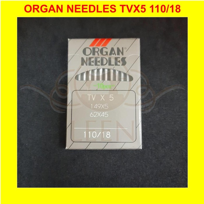 Jarum ORGAN TVx5 18 Make Up Japan Needles TV X 5 Mesin Mike Up LEEN