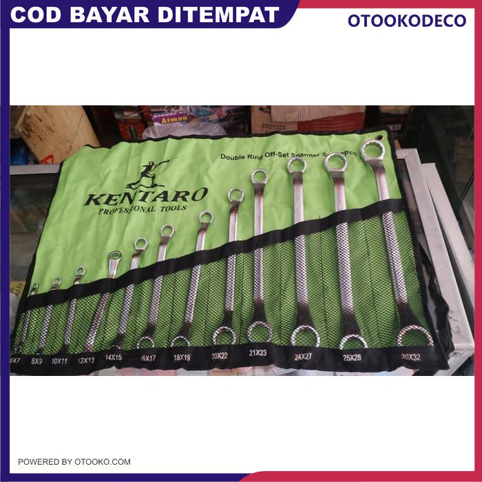 Kentaro Kunci Ring Set 12 PCS 6 Sampai 32mm