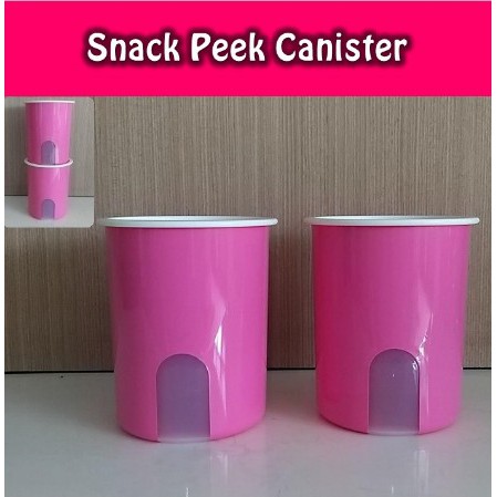 Snack Peek Canister 2l Pink (1 Pcs) Toples Tupwr