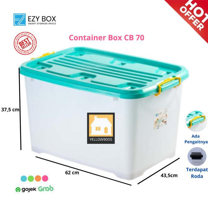 EZY Container Box 70 Liter - Biru Muda