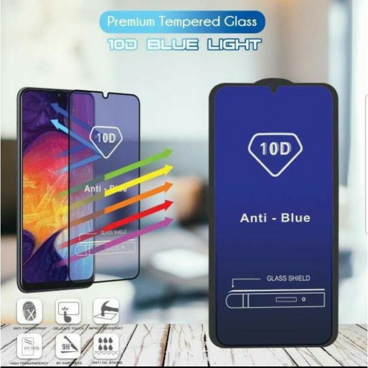 Oppo Realme C20 / Realme 8 / Realme 8 Pro Tempered Glass Full Blue Light Anti Radiasi 10d-1