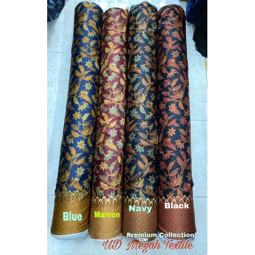 NEW (B310) Kain Batik semi sutra Silk halus pria wanita (lb120) Harga per meter