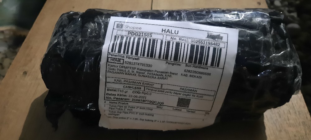 Tutup Pipa Air Polos 2 Inch | Dop Pipa Polos 2 Inch