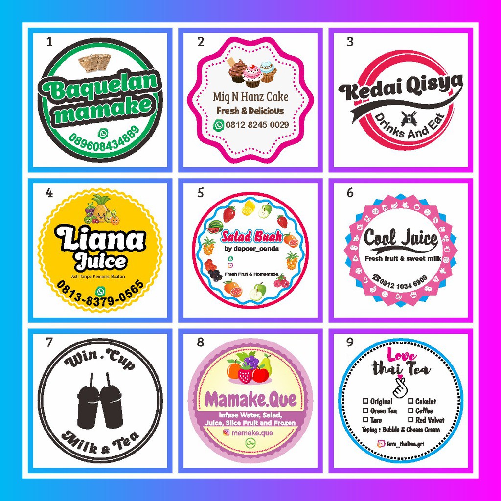 

Cetak Stiker Transparan A3 Cocok Unt. Label Makanan & Minuman