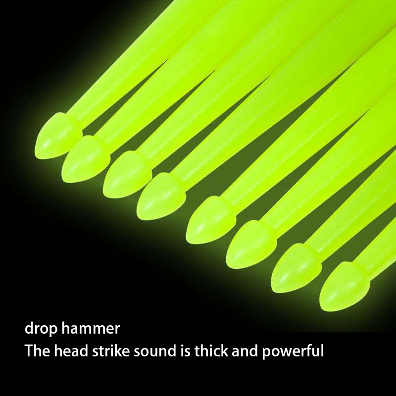 2Pcs Stick Drum Impor Glow In The Dark aksesoris drum Alat Musik Stik Drum Ukuran 5A Stick Drum
