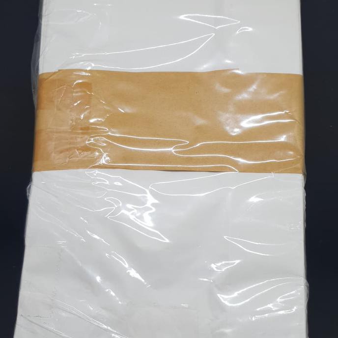 

[[BISA COD]] paper bag besar - kantong kertas PUTIH untuk roti, fried chicken dll