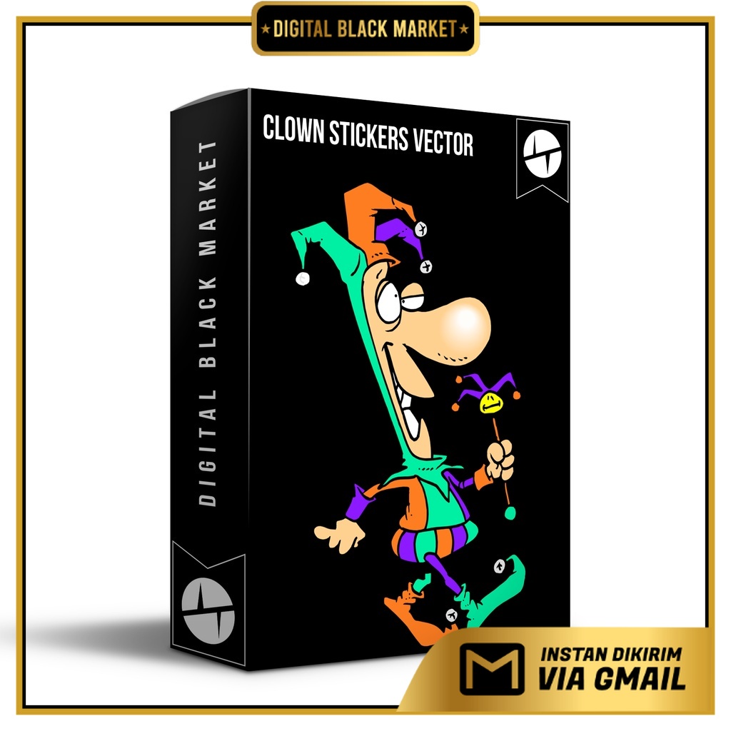 Clown Stickers Vector - Coreldraw
