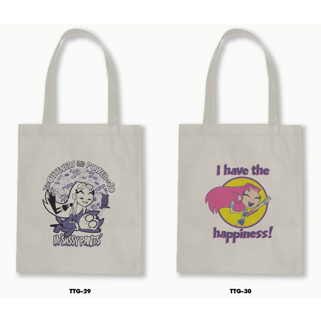 TOTE BAG BLACU - TEN TITANS GO! 2
