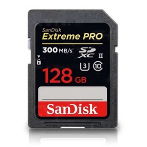 Sandisk 128 GB Extreme Pro 300 mb/s SDXC Card