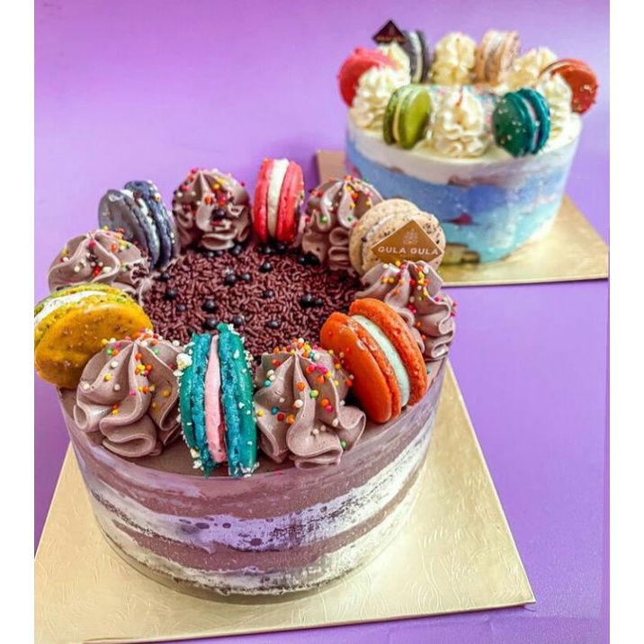 

Cake macaron rainbow creamcheese & coklat enak murah