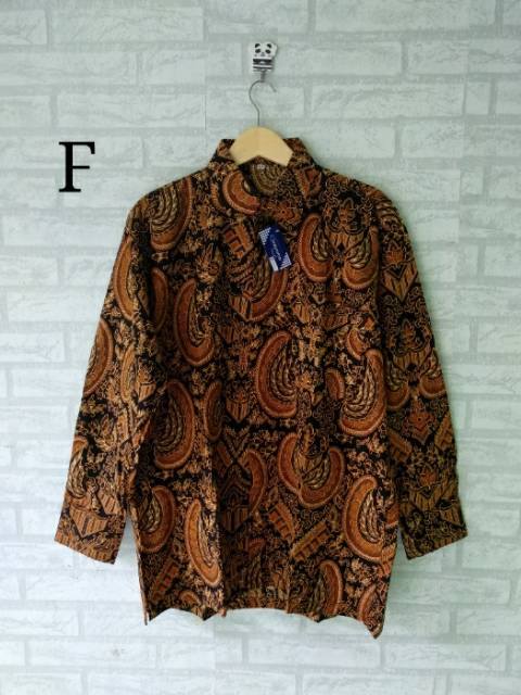 Seragam batik kemeja/ hem pria lengan panjang jumbo size M L Xl Xxl XXXL XXXXL