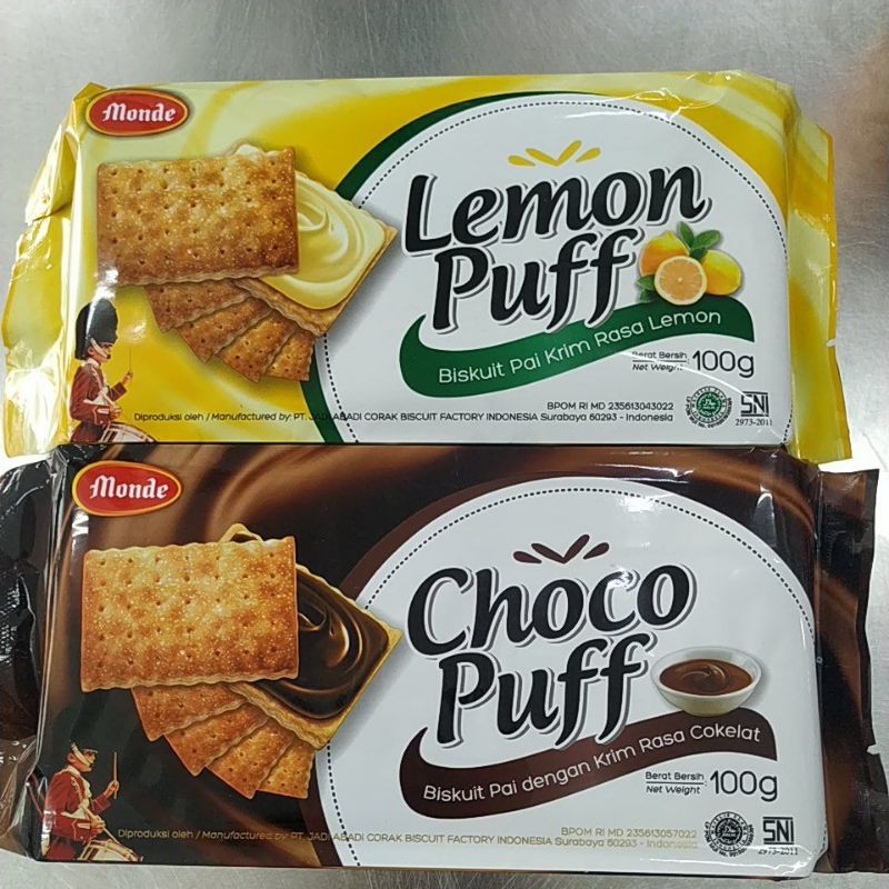 

LEMON PUFF DAN CHOCO PUFF MONDE