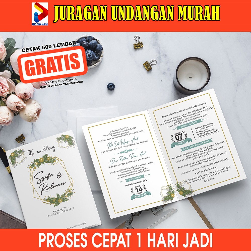 Surat Undangan Pernikahan Murah Undangan Pernikahan Ada Foto Surat Undangan Pernikahan