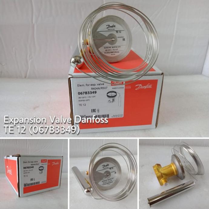 ] EXPANSION VALVE DANFOSS TE12 (-60) 067B3349 (R404A/R507)