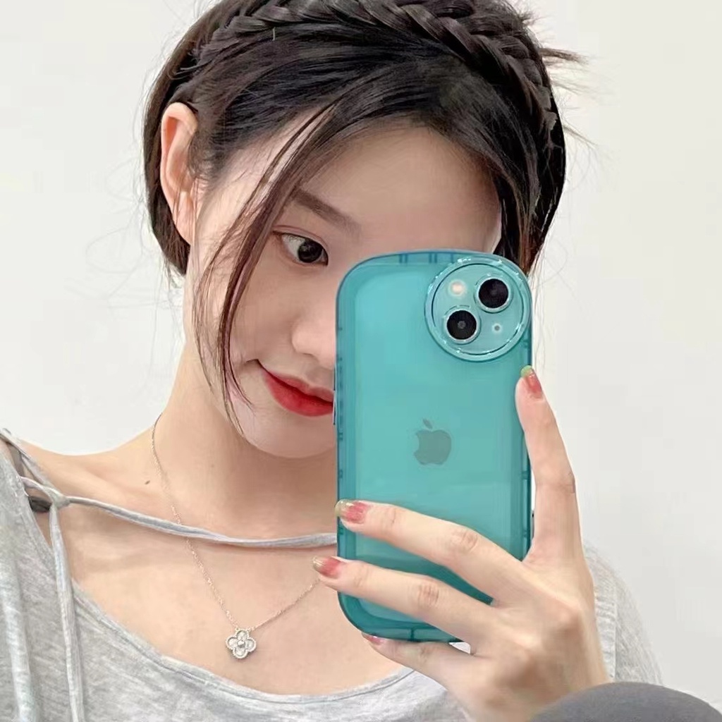 Case Pelindung Lensa Dengan Gelang Warna dan Motif Kartun Cute For Iphone 11PRO 11PROMAX 12 12PRO 12PROMAX 13 13PRO 13PROMAX