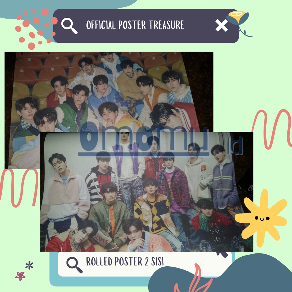 OFFICIAL POSTER TREASURE | FOLDED POSTER ROLLED POSTER TREASURE | MINI POSTER TREASURE | WEVERSE |
