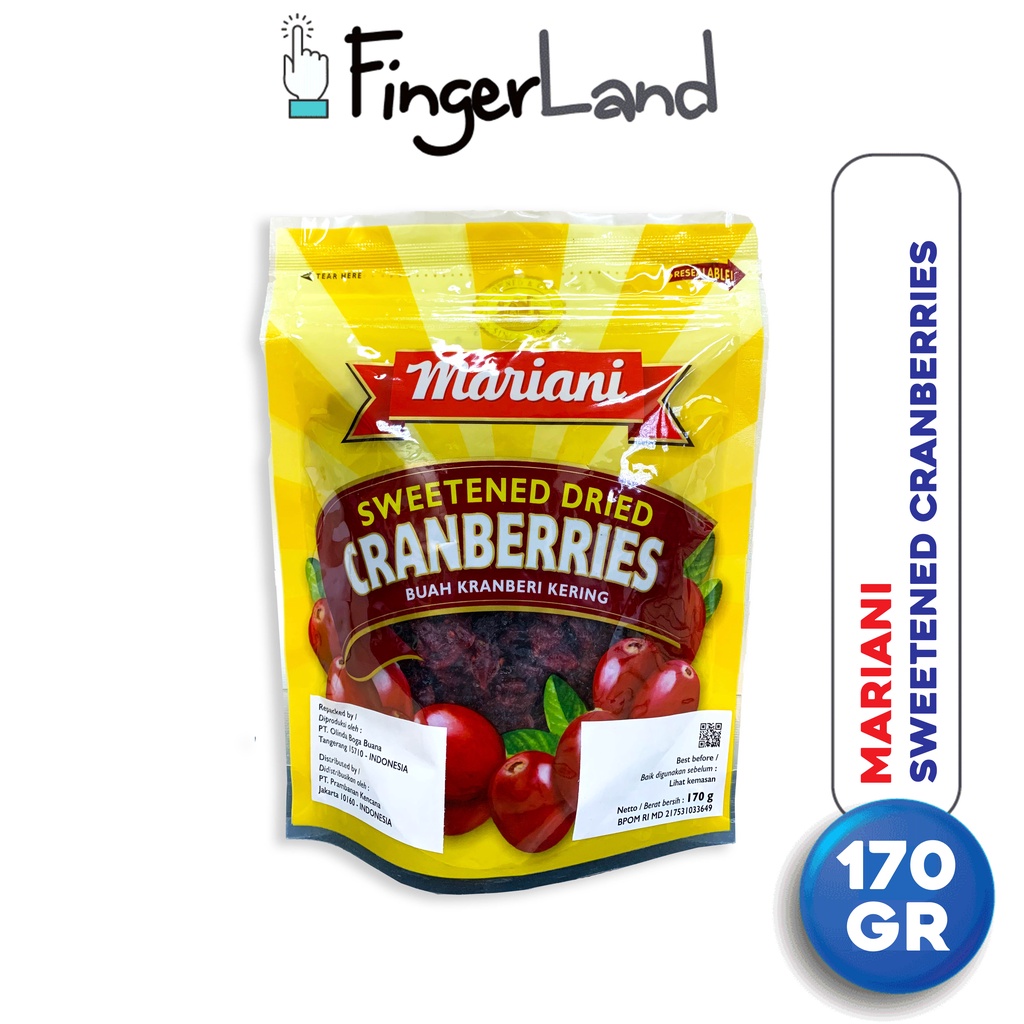 

MARIANI Sweetened Cranberry 170 gram Buah Kranberi Kering
