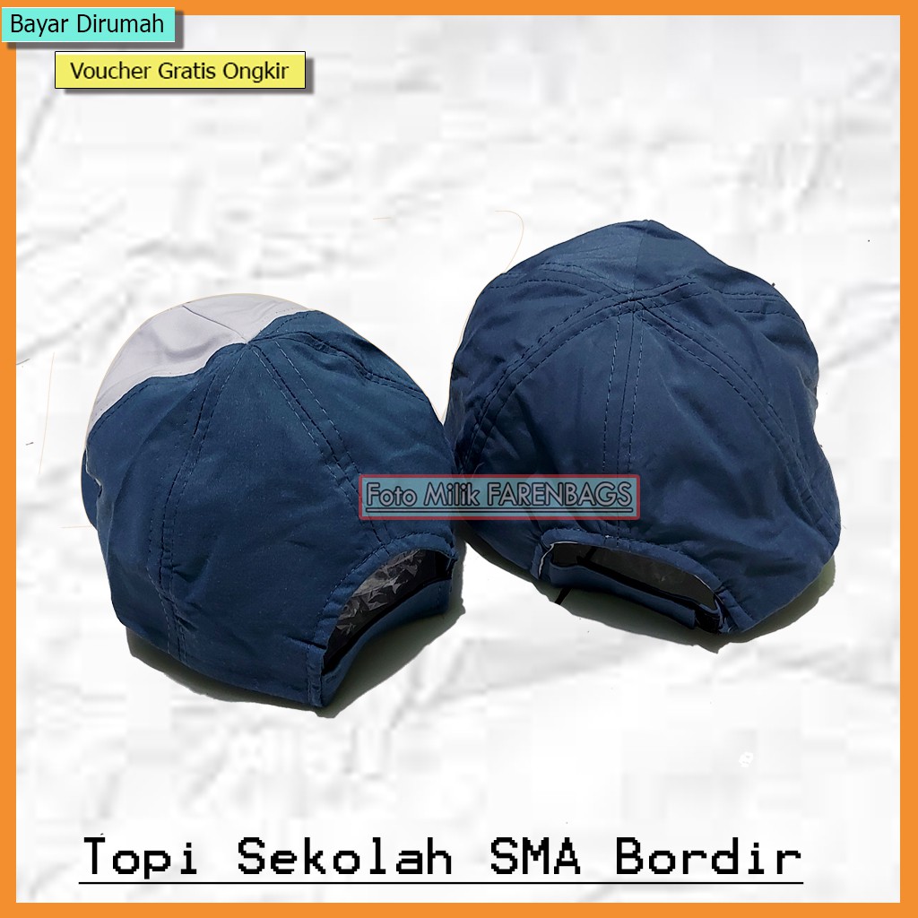 Topi SMA Topi Sekolah SMA Topi Anak SMA Topi Putih Abu SMA Bordir Tut Wury Handayani