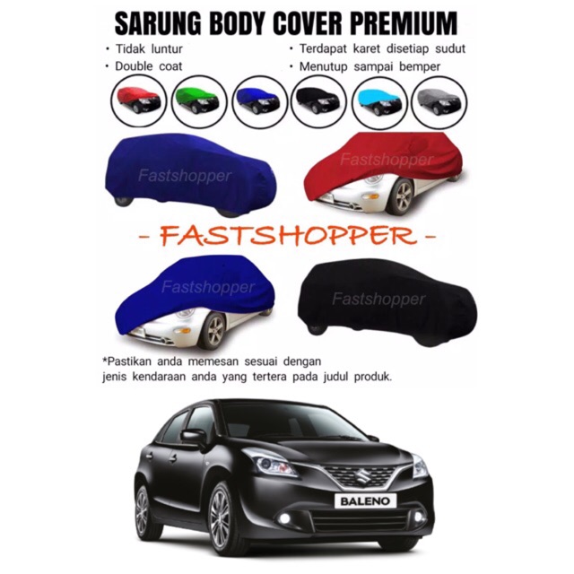 SARUNG COVER BODY WARNA ALL NEW BALENO 2018 - SBW76