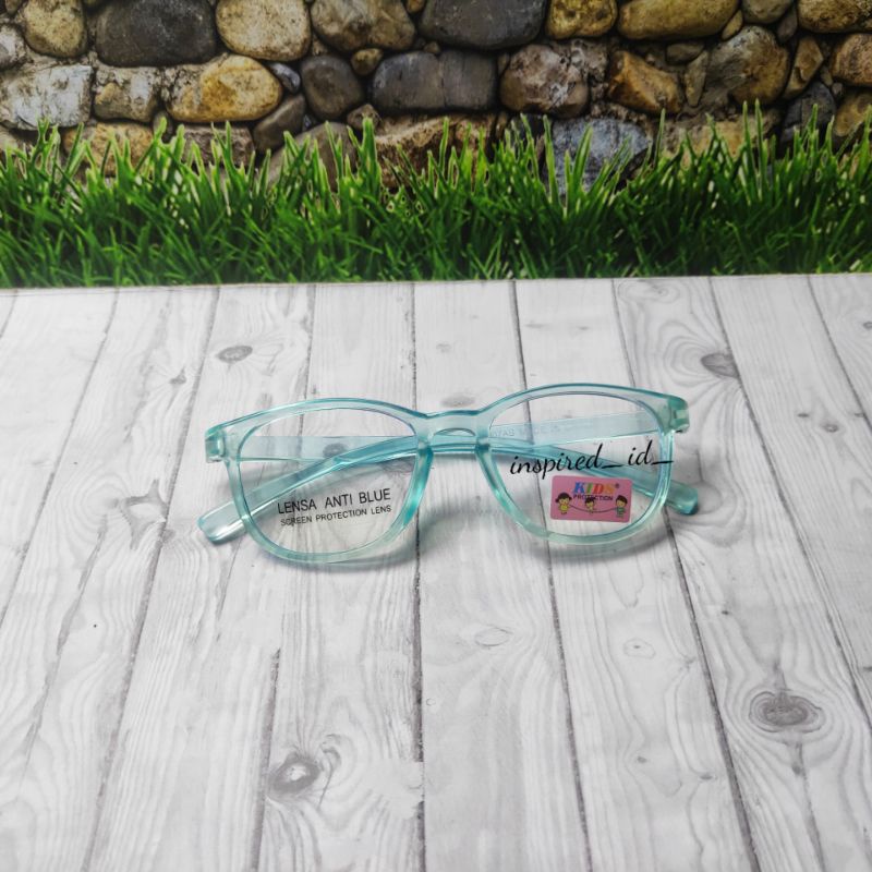 Kacamata Anak Anti Radiasi Pria Wanita-Biru