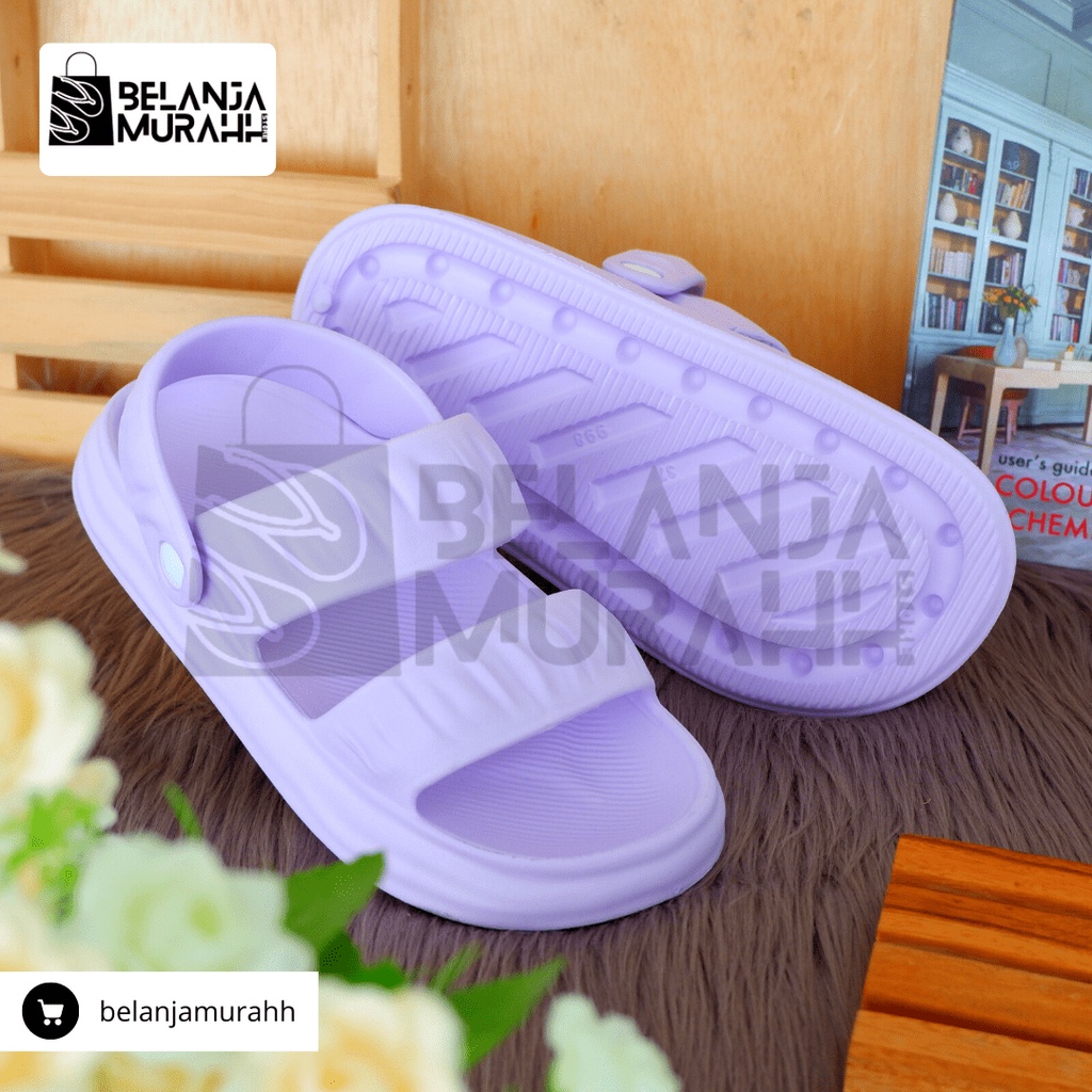 Sandal Slip-on / Slop Eva Wanita / Sandal jelly Wanita Soft Slipper Anti Slip Elastic Empuk dan Anti Air