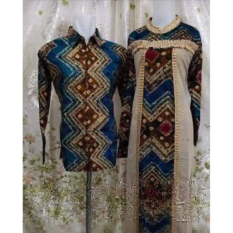 Gamis Jumputan Couple Palembang