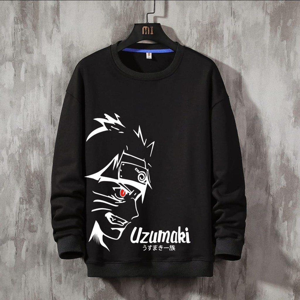 BISA COD / ALIPIO FASHION - BAJU SWEATER UZUMAKI / fashion pria / sweater pria terbaru / kekinian