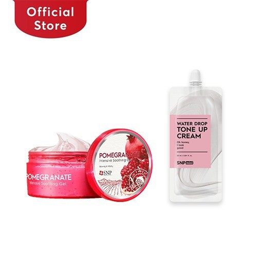 TERBARU - SNP POMEGRANATE INTENSIVE SOOTHING GEL - MERAH MUDA