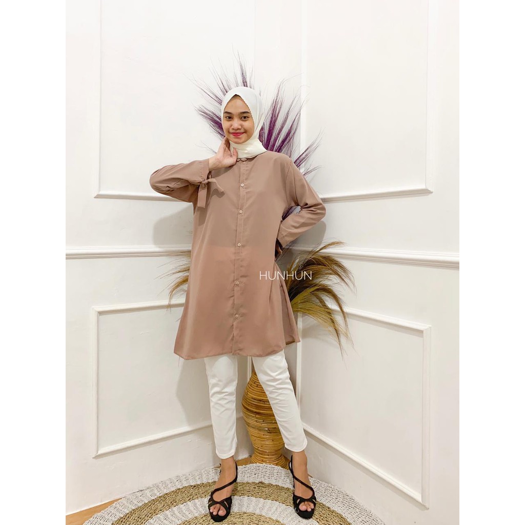 Ayana Tunik Polos Pusatgrosir_solo/ Tunik Wolfish Formal Termurah Hits