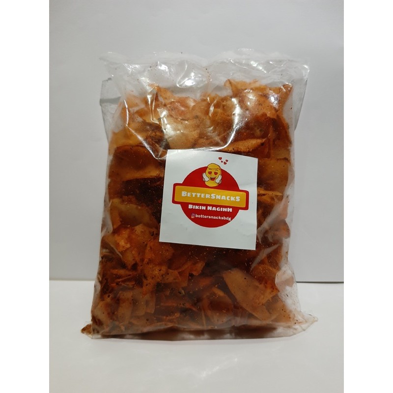 

Keripik Singkong Pedas Daun Jeruk